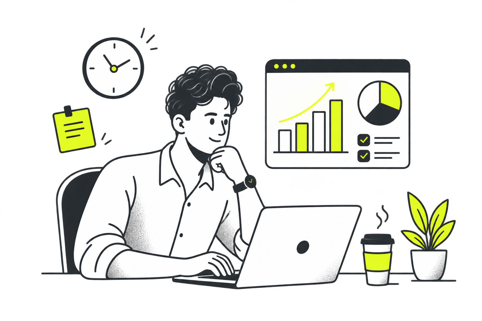 Reviewing charts and analytics